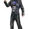 Fantasia Power Rangers Preta Filme Músculos Infantil