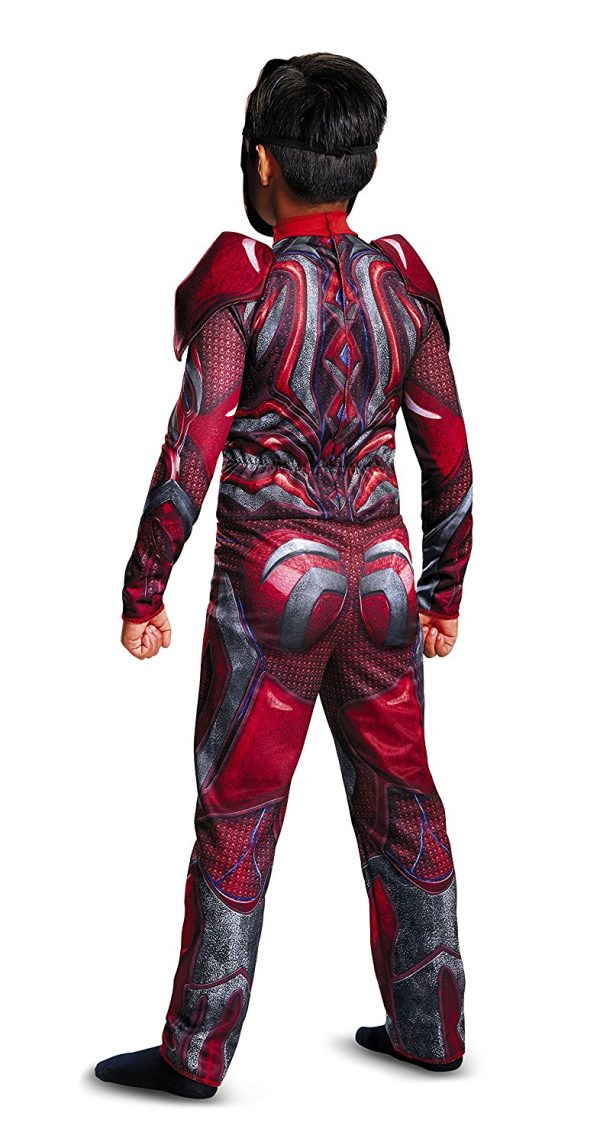 Fantasia Power Rangers Vermelha Filme Músculos Infantil