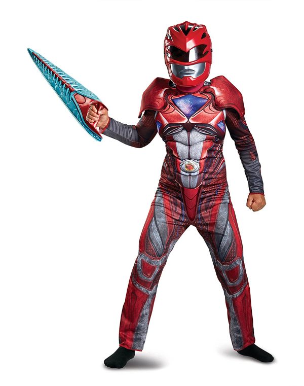 Fantasia Power Rangers Vermelha Filme Músculos Infantil