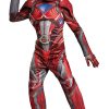 Fantasia Power Rangers Vermelha Filme Músculos Infantil Elite