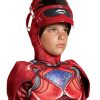 Fantasia Power Rangers Vermelha Filme Músculos Infantil Elite