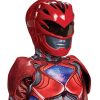 Fantasia Power Rangers Vermelha Filme Músculos Infantil Elite