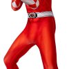 Fantasia Power Rangers Vermelha Infantil Luxo