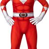 Fantasia Power Rangers Vermelha Infantil Luxo