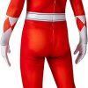 Fantasia Power Rangers Vermelha Infantil Luxo