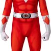 Fantasia Power Rangers Vermelha Infantil Luxo