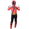 Fantasia Power Rangers Vermelho Luxo Infantil Adolescente