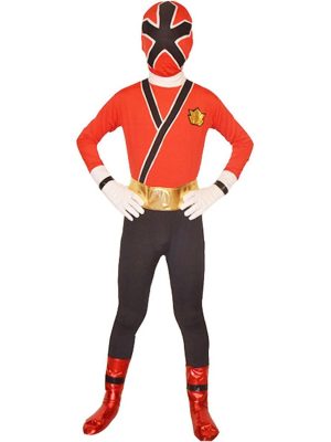 Fantasia Power Rangers Vermelho Luxo Infantil Adolescente Fantasia Power Rangers Vermelho Luxo Infantil Adolescente