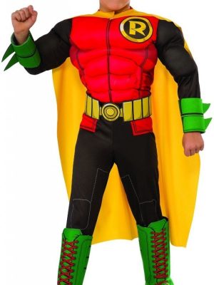 Fantasia Robin Super Herói DC Músculos Infantil Fantasia Robin Super Herói DC Músculos Infantil