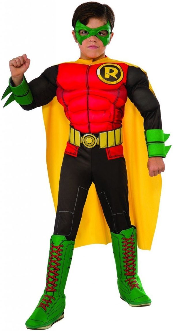 Fantasia Robin Super Herói DC Músculos Infantil Fantasia Robin Super Herói DC Músculos Infantil