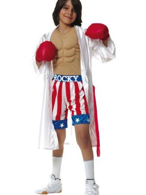 Fantasia Rocky Balboa Sylvester Stallone Boxer Infantil