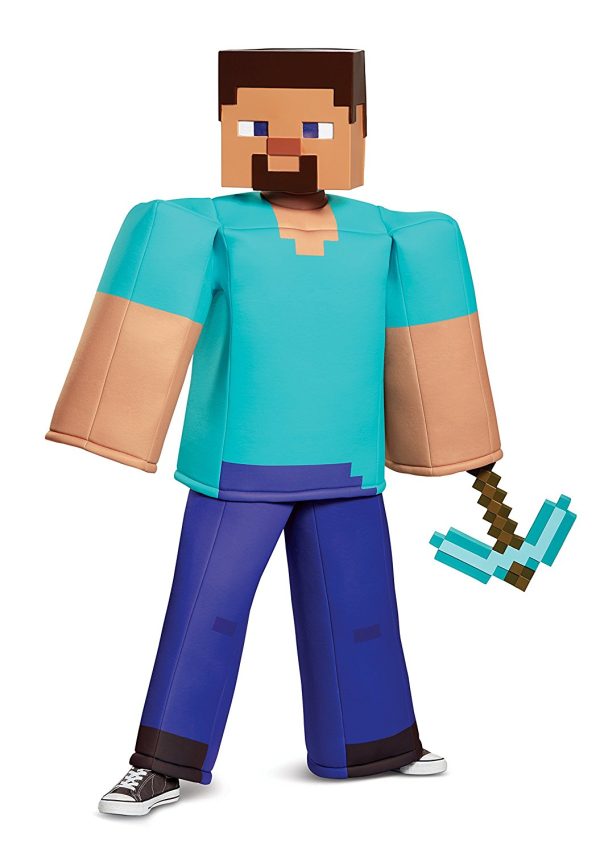 Fantasia Steve Minecraft Luxo Fantasia Steve Minecraft Luxo
