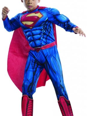 Fantasia Super Homem de Aço DC Músculos Infantil