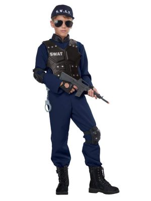 Fantasia SWAT Infantil Policia Luxo Fantasia SWAT Infantil Policia Luxo
