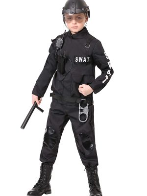 Fantasia SWAT Infantil Luxo Policial Fantasia SWAT Infantil Luxo Policial