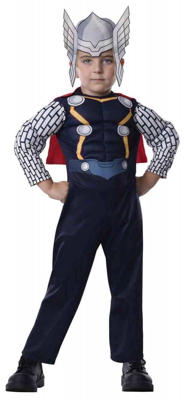 Fantasia Thor com Músculos Os Vingadores Assemble Infantil Fantasia Thor com Músculos Os Vingadores Assemble Infantil