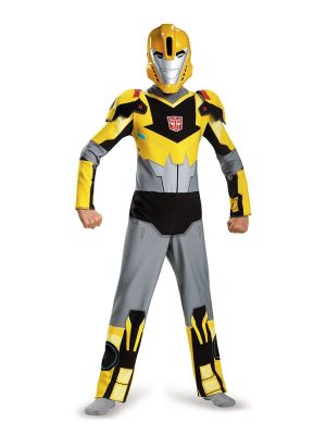 Fantasia Transformers Animado Bumblebee Infantil Clássica Luxo