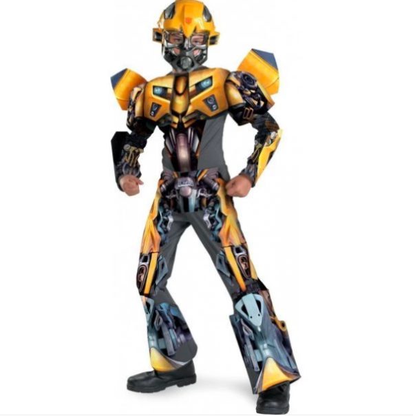 Fantasia Transformers Bumblebee Infantil Luxo Fantasia Transformers Bumblebee Infantil Luxo