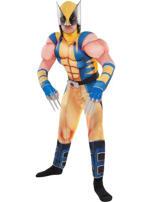 Fantasia X-Men Wolverine Infantil Luxo Clássica Fantasia X-Men Wolverine Infantil Luxo Clássica