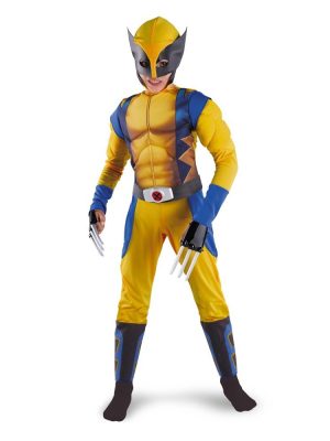 Fantasia X Men Wolverine Infantil Luxo com Músculos Fantasia X Men Wolverine Infantil Luxo com Músculos