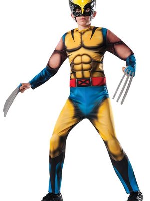 Fantasia X Men Wolverine Infantil Luxo Musculoso Fantasia X Men Wolverine Infantil Luxo Musculoso
