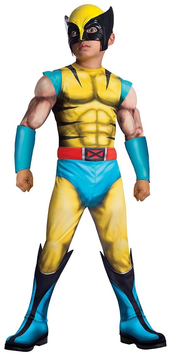 Fantasia X Men Wolverine Luxo com Músculos Infantil Fantasia X Men Wolverine Luxo com Músculos Infantil