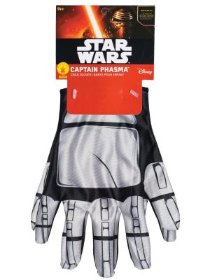 Luvas Phasma Star Wars Luxo Infantil Despertar da Força Luvas Phasma Star Wars Luxo Infantil Despertar da Força