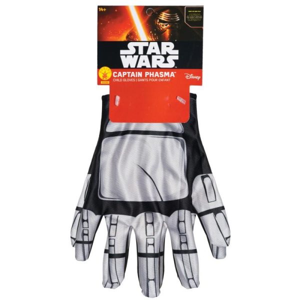 Luvas Phasma Star Wars Luxo Infantil Despertar da Força Luvas Phasma Star Wars Luxo Infantil Despertar da Força