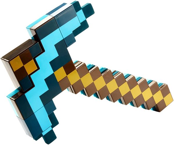 Machado e Espada Minecraft Dourado