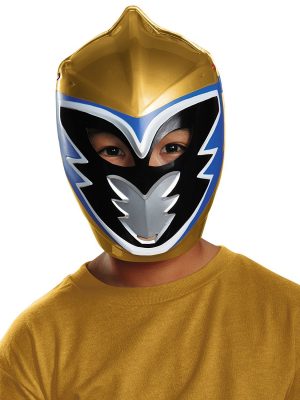 Máscara Dino Charge Power Ranger Dourada Infantil Máscara Dino Charge Power Ranger Dourada Infantil