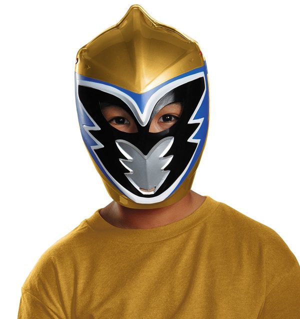 Máscara Dino Charge Power Ranger Dourada Infantil Máscara Dino Charge Power Ranger Dourada Infantil