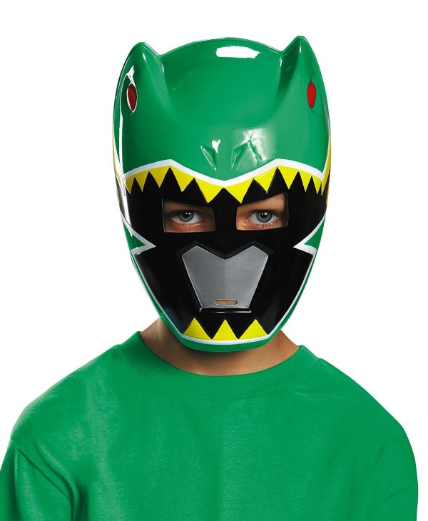 Máscara Dino Charge Power Ranger Verde Infantil Máscara Dino Charge Power Ranger Verde Infantil