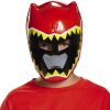 Máscara Dino Charge Power Ranger Vermelho Infantil
