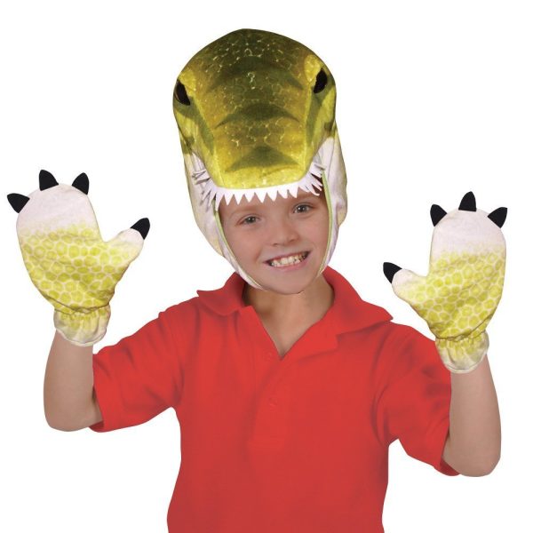 Máscara e Luvas de Dinossauro T-Rex Máscara e Luvas de Dinossauro T-Rex