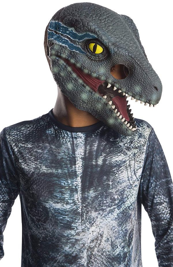 Máscara Mundo Jurássico Reino Caído Velociraptor Infantil 3/4 Máscara Mundo Jurássico Reino Caído Velociraptor Infantil 3/4