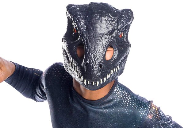 Máscara Mundo Jurássico Reino Caído Velociraptor Infantil
