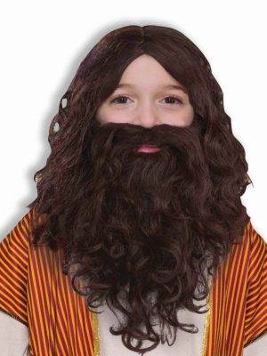 Peruca Barba e Bigode de Jesus Infantil