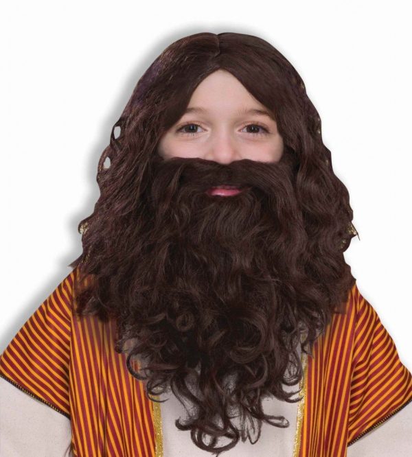 Peruca Barba e Bigode de Jesus Infantil Peruca Barba e Bigode de Jesus Infantil