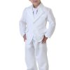 Terno Smoking Branco Infantil Luxo