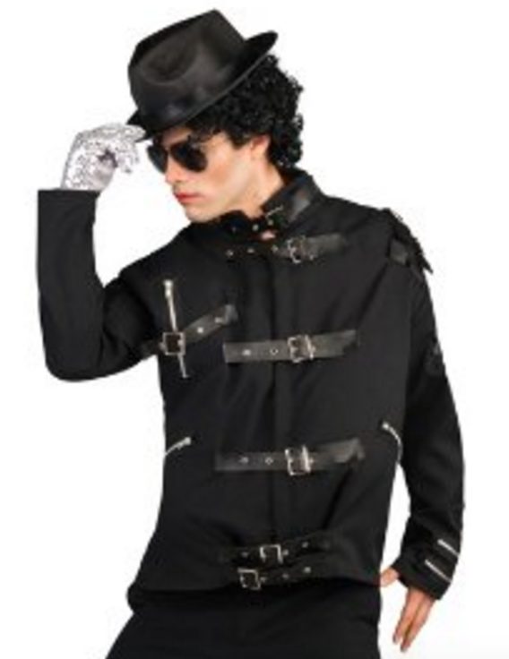 Jaqueta Michael Jackson Preta Adulto