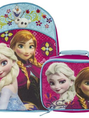 Mochila Lancheira Frozen Disney Azul