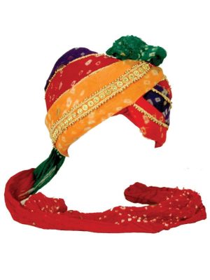 Turbante Indiano Vermelho Adulto