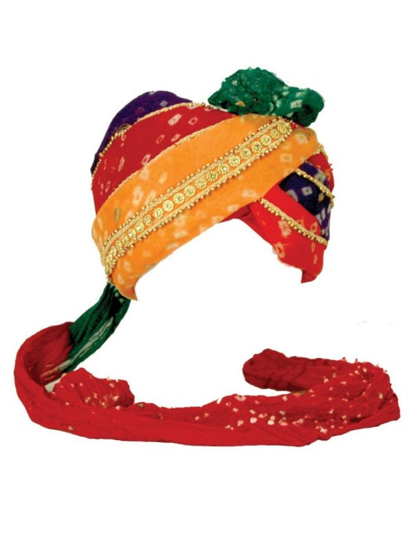 Turbante Indiano Vermelho Adulto Turbante Indiano Vermelho Adulto