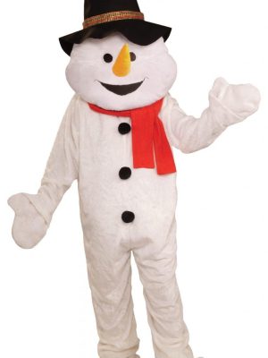 Mascote Boneco de Neve Snow Man Natal Adulto Mascote Boneco de Neve Snow Man Natal Adulto