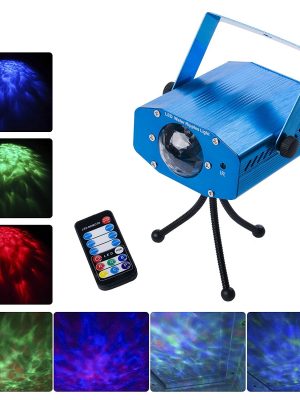 Projetor de Luz Laser LED com 7 cores Iluminação de Ondulações de Água Projetor de Luz Laser LED com 7 cores Iluminação de Ondulações de Água