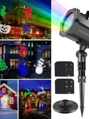 Projetor de Luz Laser Led Festas com 12 Motivos Projetor de Luz Laser Led Festas com 12 Motivos