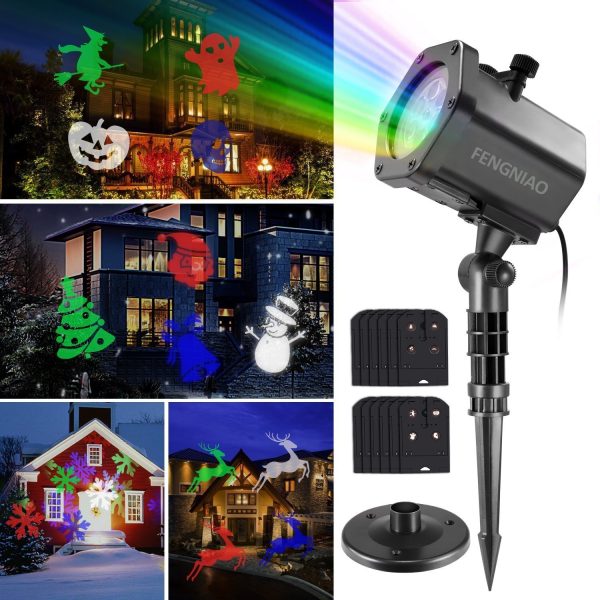 Projetor de Luz Laser Led Festas com 12 Motivos Projetor de Luz Laser Led Festas com 12 Motivos