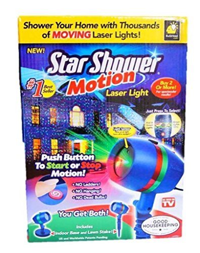 Projetor de Luz Laser Natalina Vermelho e Verde com Movimento Projetor de Luz Laser Natalina Vermelho e Verde com Movimento