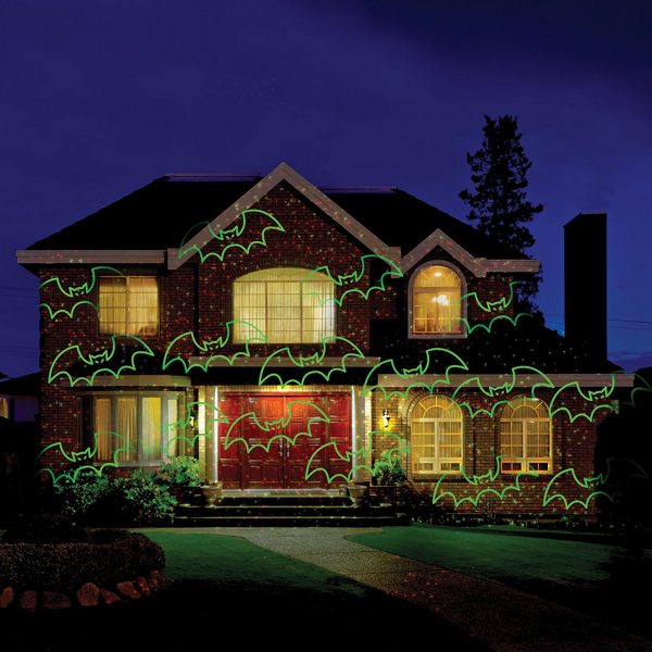Projetor de Luz Laser Natalina Vermelho e Verde com Movimento 6 Temas Projetor de Luz Laser Natalina Vermelho e Verde com Movimento 6 Temas