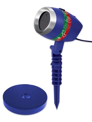 Projetor de Luz Laser Natalina Vermelho e Verde com Movimento 6 Temas Projetor de Luz Laser Natalina Vermelho e Verde com Movimento 12 Temas